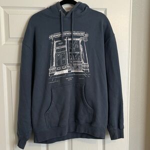 Rudy’s music Soho Men's Slate Blue Graphic Hoodie